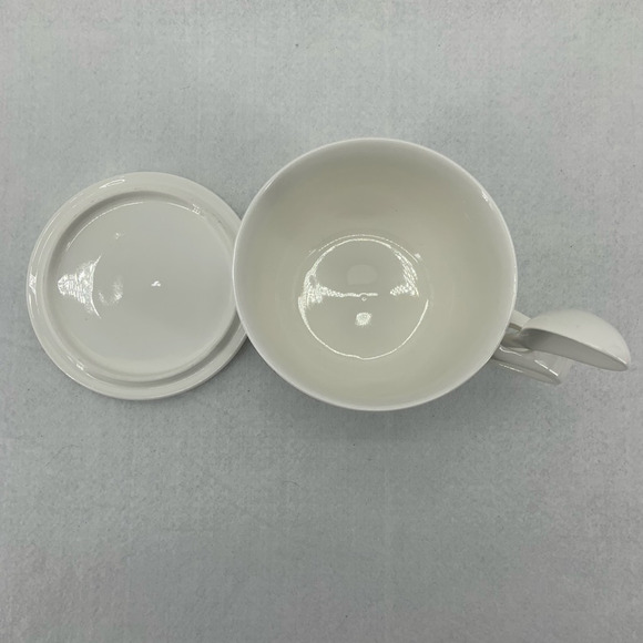 Disney 90th Anniversary Ceramic Soup Mug w/Lid & Spoon Mike-J Co‎ Minnie Mouse - Picture 7 of 8